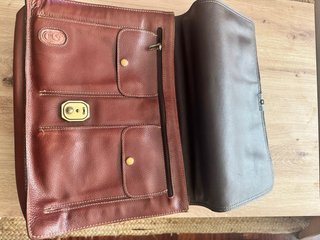 Bolso Cartera Piel Marrón