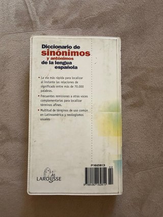 Diccionario de sinónimos y antónimos de la leng...