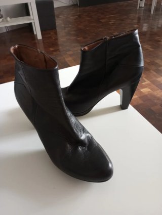 Botines piel negros talla 39
