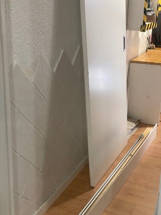 Puerta corredera maciza blanca+ kit 92,5x211,5x3,5