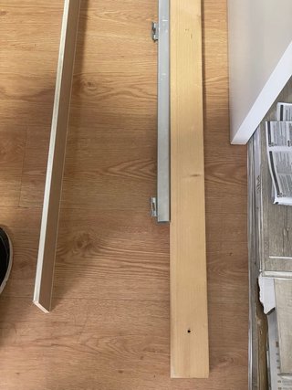 Puerta corredera maciza blanca+ kit 92,5x211,5x3,5