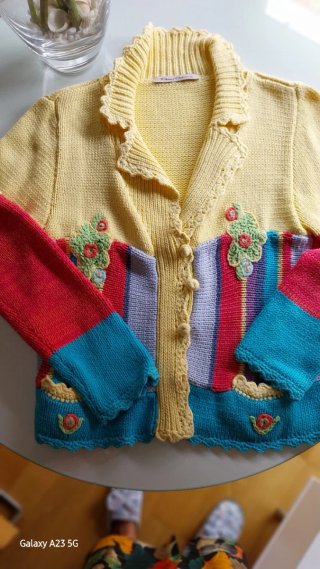 Original chaqueta de algodón hecha a mano.