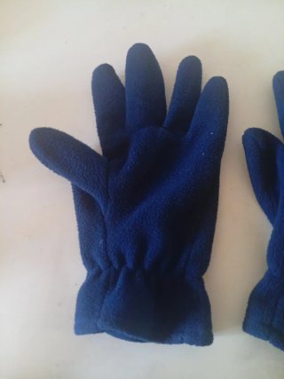 Guantes forro polar azul