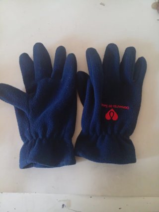 Guantes forro polar azul