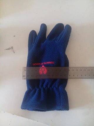 Guantes forro polar azul