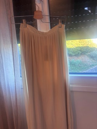 Falda larga plisada Zara Talla XS