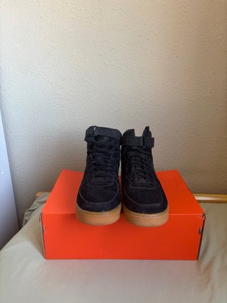 Nike Air Force 1 High Suede Negro/Gum