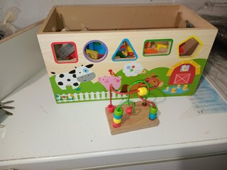 Juguete madera clasificador formas niños 1-4 años