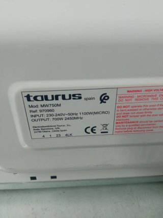 Microondas Taurus