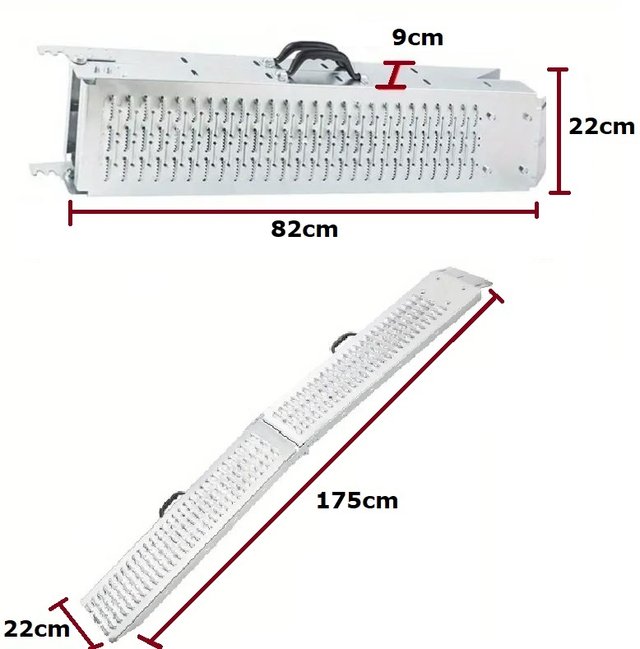 Rampa Moto Plegable Asas 175x22cm