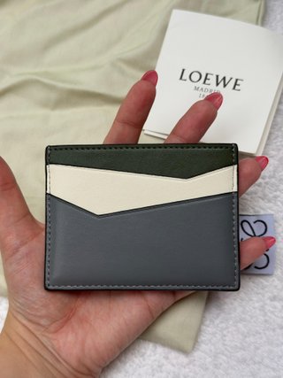 Portacarte Loewe Grigio Verde