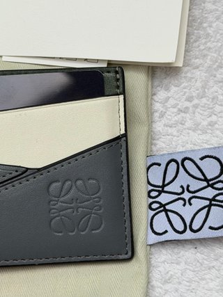 Portacarte Loewe Grigio Verde