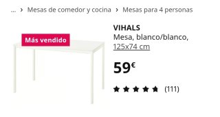 Mesa Ikea Blanca