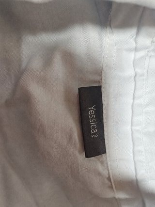 Camisa blanca de algodón Yessica talla 52