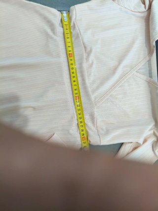 Vestido manga larga fino rosa