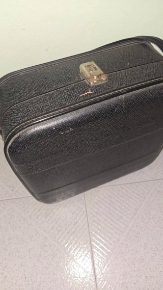 Maletín neceser maquillaje pinup negro