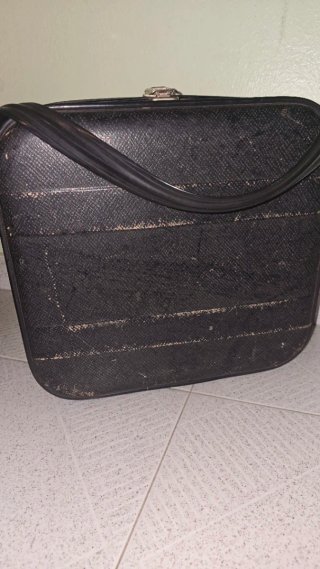 Maletín neceser maquillaje pinup negro