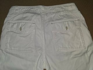 Pantalón Zara TRF Blanco Talla 34