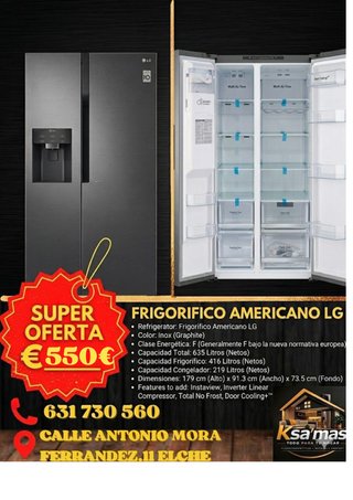 Frigorífico Americano LG Inox Graphite