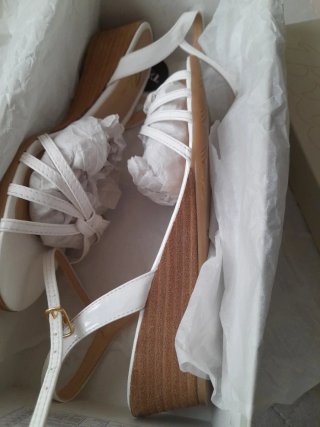 Sandali bianchi donna n.38