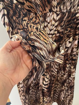 Vestido estampado animal print