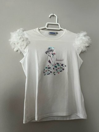 Conjunto blanco estampado niña