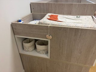Cuna cambiador con cajones y cama extraíble y más
