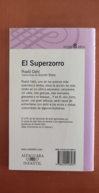Lote 4 libros lectura infantil/juvenil
