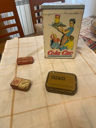 Lote 4 Cajas Metálicas Vintage