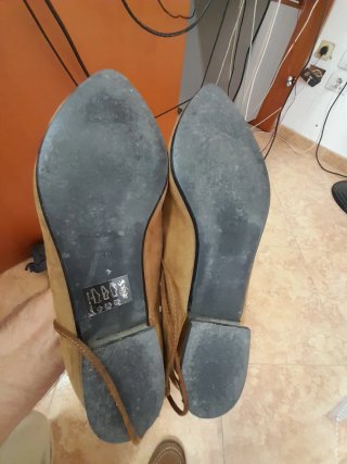 Scarpe LEA-GU marroni con lacci made in italy