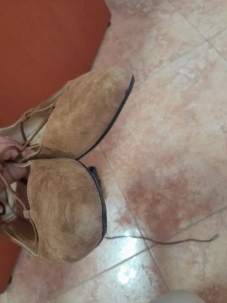 Scarpe LEA-GU marroni con lacci made in italy