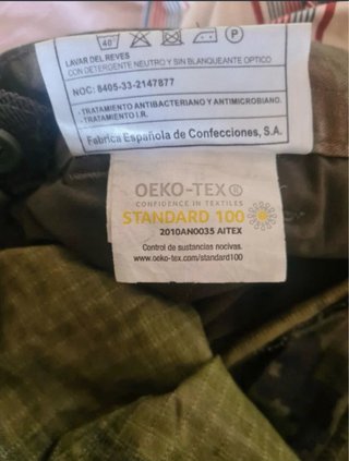Pantalón militar camuflaje talla M