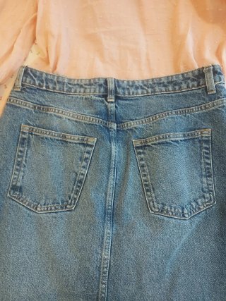 Falda vaquera larga Mango T. M