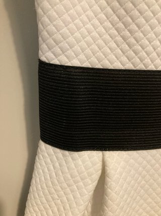 Vestido Tulipán Rayas Blanco y Negro