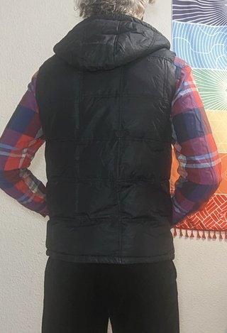 Chaleco Pull&Bear plumas y borrego
