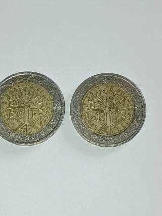 4 Monedas Francesas 2 Euros