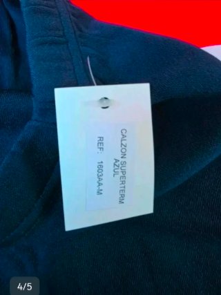 Pantalones térmicos interiores azul talla M