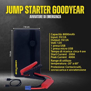Arrancador Goodyear 8000 mAh