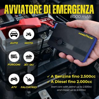 Arrancador Goodyear 8000 mAh