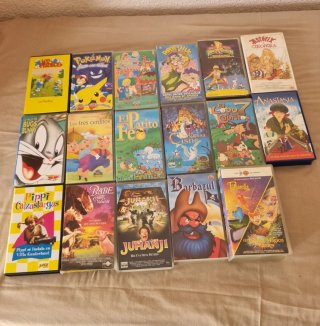 Lote 18 Películas VHS Dibujos Animados Español