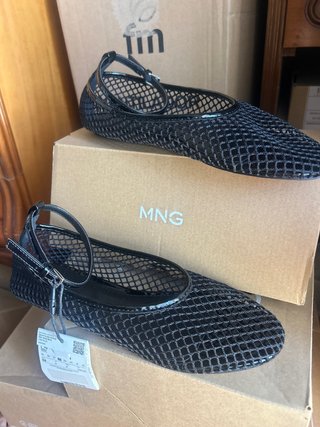 Bailarinas Mango Mesh Negras