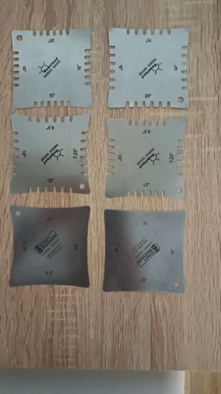Juego de galgas de radio para guitarra/bajo