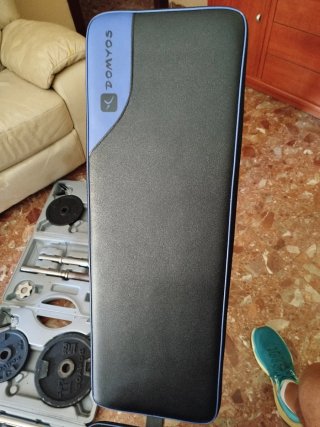 Banco de pesas y juego de mancuernas