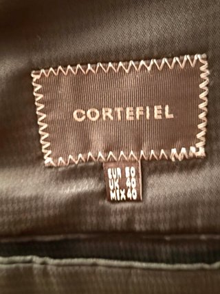 Traje hombre gris jaspeado Cortefiel a medida