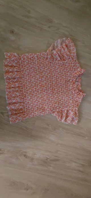 Camisa rosada/blanca niña Talla XS