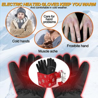 Guantes calefactables con baterías 4000 mAh