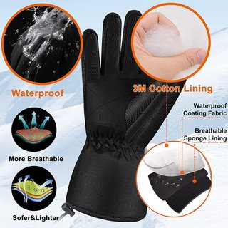 Guantes calefactables con baterías 4000 mAh