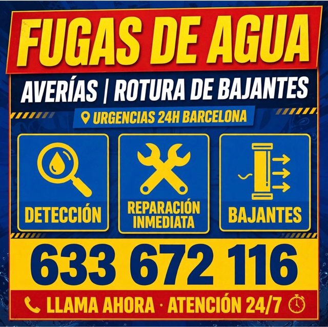 FUGAS DE AGUA | AVERIAS URGENCIAS 24H BARCELONA