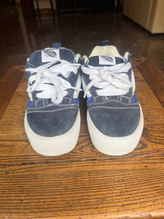 Zapatillas Vans Mujer Azul Marino y Blanco