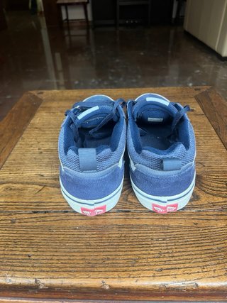 Zapatillas Vans Mujer Azul Marino y Blanco
